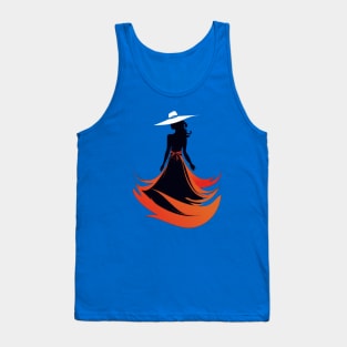 Fiery Fashion: The Silhouette of Movement Tank Top